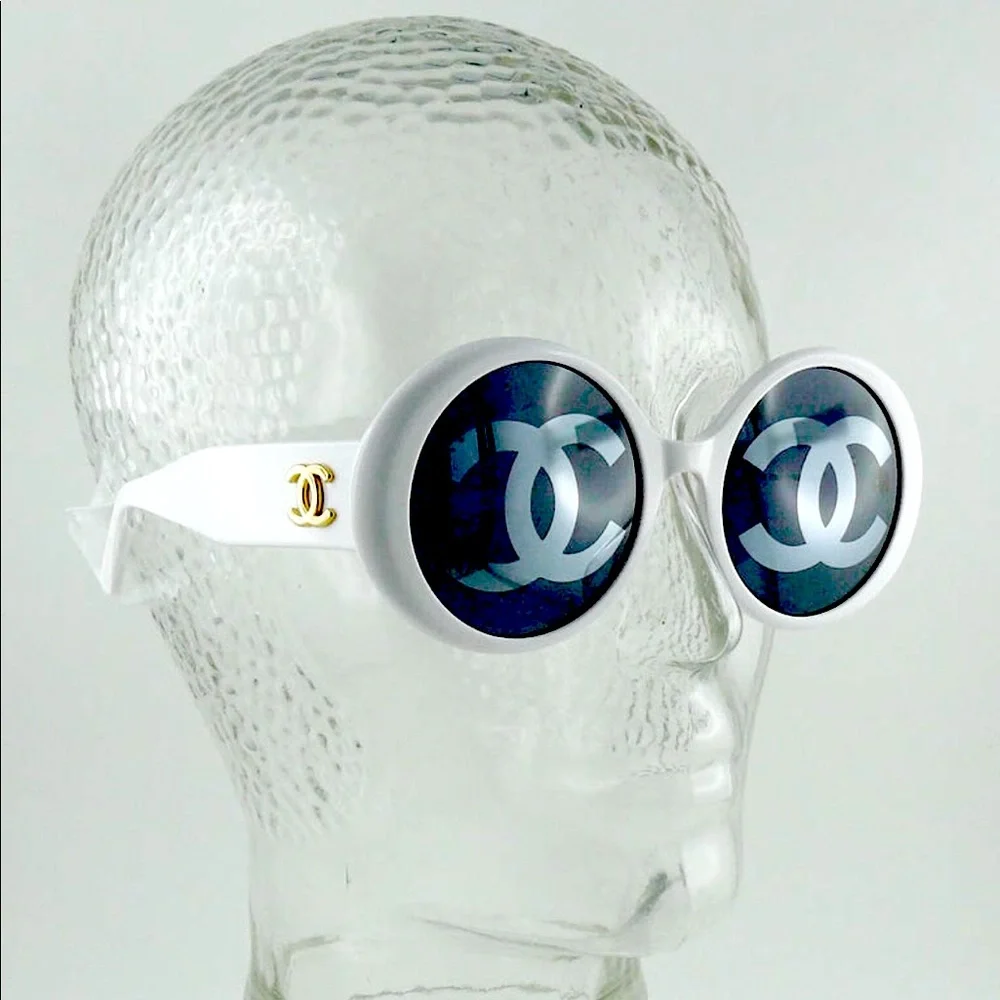 CHANEL 1993 Runway CC Logo round lens sunnies - Picture 7 of 15